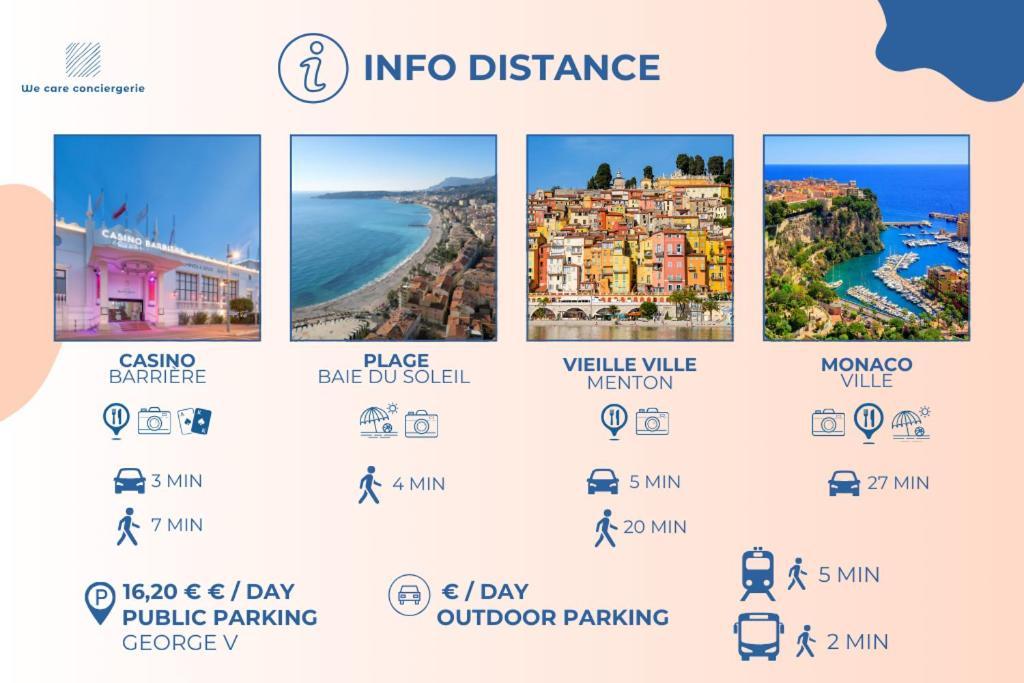Charming Studio In The Heart Of Menton Eksteriør bilde